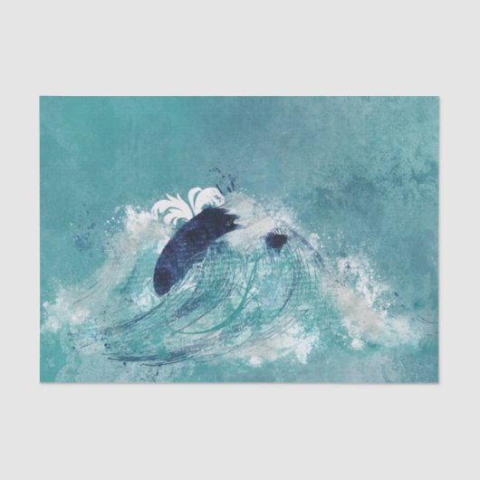 Papier Mousseline Sublimation d'onde | Découpage Ephémère Steampunk (Recto)