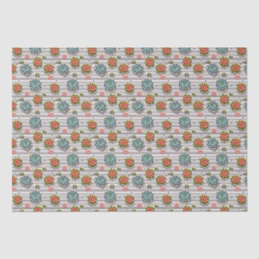 Papier Mousseline Succulentes (Recto)