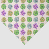 Papier Mousseline Succulentes (Détail)