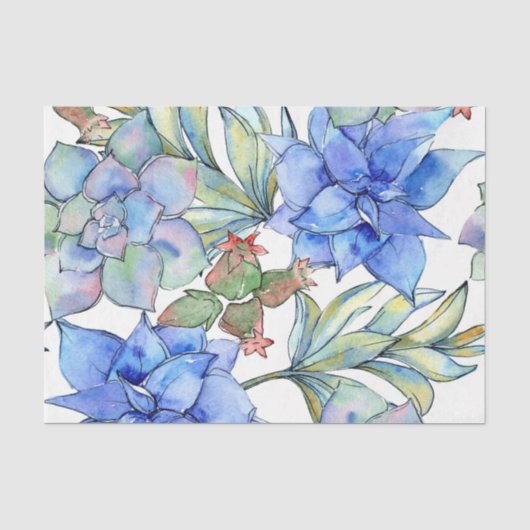 Papier Mousseline Succulentes (Recto)