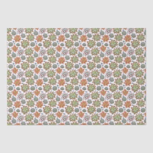 Papier Mousseline Succulentes (Recto)