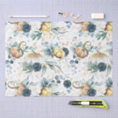 Papier Mousseline Succulentes verdure et citrouilles dorées Fête d'a (Artisanat)