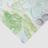 Papier Mousseline Succulents d'aquarelle (Détail)
