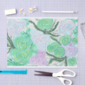 Papier Mousseline Succulents d'aquarelle (Artisanat)