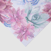 Papier Mousseline Succulents Moderne Chic Fête des mariées en marbre (Détail)