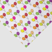 Papier Mousseline Suckers lollipopes en vert, violet, rose, jaune (Détail)