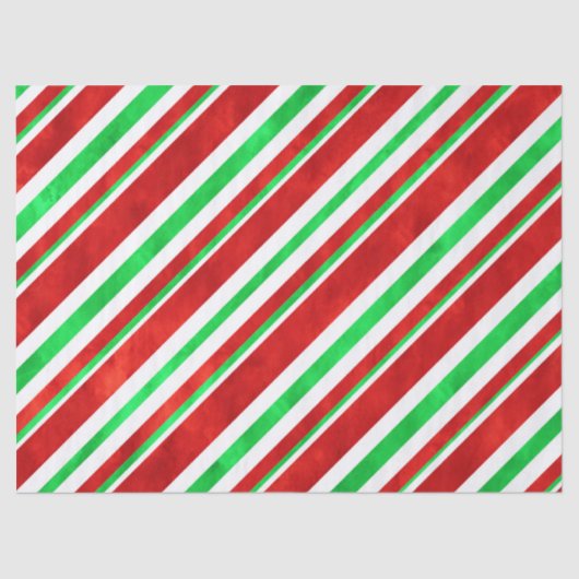 Papier Mousseline Sucre de canne d'aquarelle rouge vert rayures 2 (Recto)