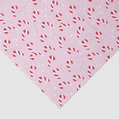 Papier Mousseline Sucre de canne de Noël rose (Détail)