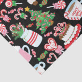 Papier Mousseline Sucre de canne de Noël Sweets Motif (Détail)