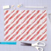 Papier Mousseline Sucre de canne Red Stripes Noël (Artisanat)