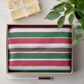 Papier Mousseline Sucre de canne rouge et vert Stripes de Noël (Cadeau)