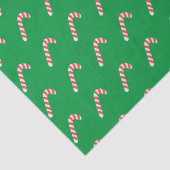 Papier Mousseline Sucre de canne Vert Mignonne Simple Noël (Détail)