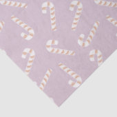 Papier Mousseline Sucres de canne de Noël pourpre (Détail)