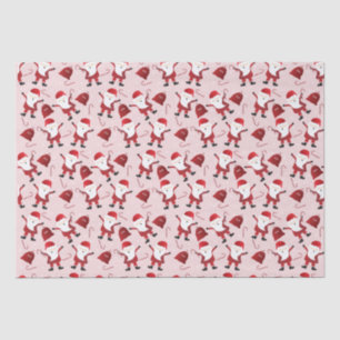 Papier Mousseline Sucres de canne du Père Noël Motif Rouge