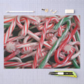 Papier Mousseline Sucres de canne et menthe de Noël (Artisanat)