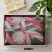 Papier Mousseline Sucres de canne et menthe de Noël (Cadeau)