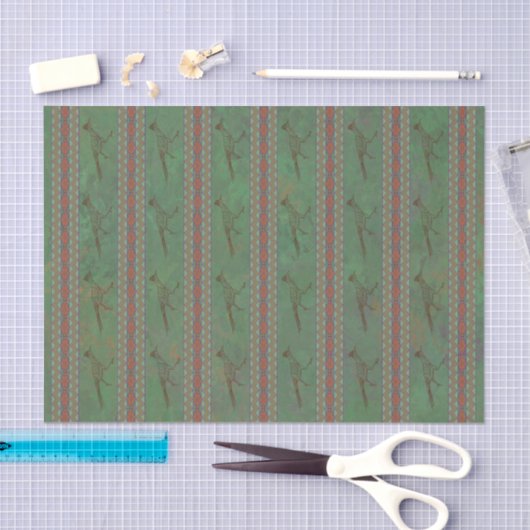 Papier Mousseline Sud-ouest Roadrunner Sagebrush Green (Artisanat)