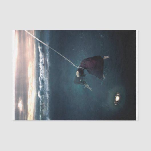 Papier Mousseline Suivre La Lumière - Déchoupage Papier Tissu (Recto)