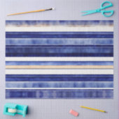 Papier Mousseline Summer Navy Blue Modern Boot Stripes Collection (Artisanat)