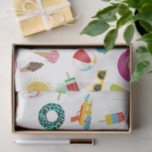 Papier Mousseline Summer Party Beach Pool Motif Amusant (Cadeau)