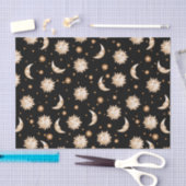 Papier Mousseline Sun et noir de lune (Artisanat)