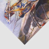 Papier Mousseline "Sun Worshiping in Montana" de Charles Russell (Détail)