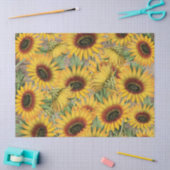 Papier Mousseline Sunfleurs en bois (Artisanat)