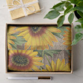 Papier Mousseline Sunfleurs en bois (Cadeau)