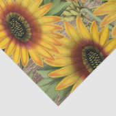 Papier Mousseline Sunfleurs en bois (Détail)