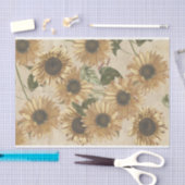 Papier Mousseline Sunfleurs Vintages (Artisanat)