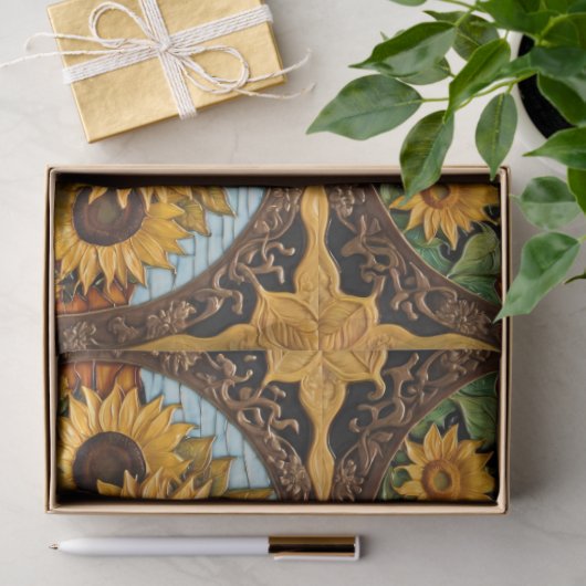 Papier Mousseline Sunflower Collection tendance Belle (Cadeau)