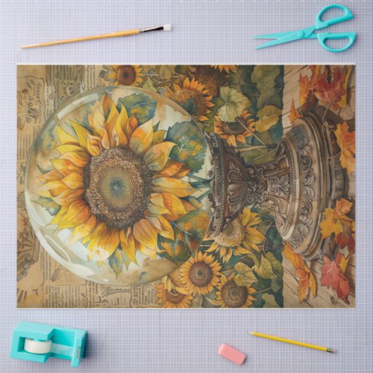Papier Mousseline Sunflower Globe (Artisanat)