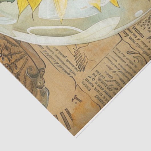 Papier Mousseline Sunflower Globe (Détail)