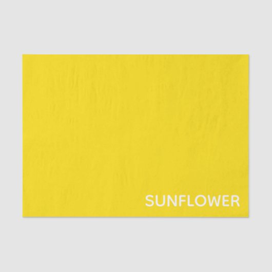 Papier Mousseline Sunflower jaune Nom de la couleur (Recto)