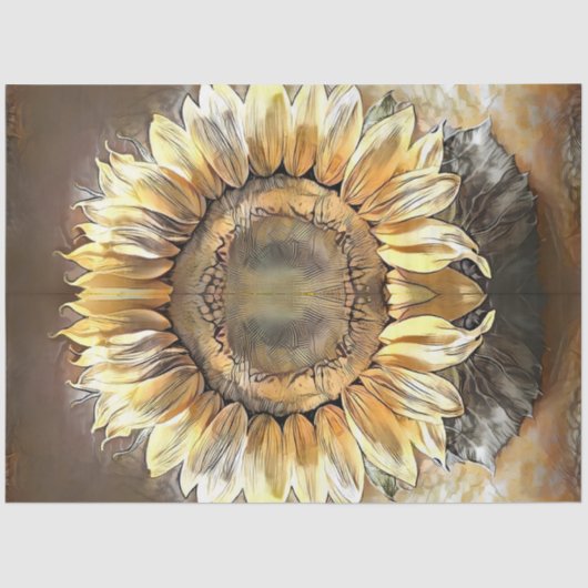 Papier Mousseline Sunflower Mirror Collection d'art moderne (Recto)