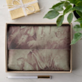 Papier Mousseline Sunflower Sepia Brown Antique Vintage (Cadeau)