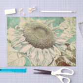 Papier Mousseline Sunflower Vintage Pastel Decoupage (Artisanat)