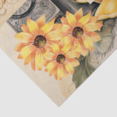 Papier Mousseline Sunflowers & Girly Dreams Collage Tissu Papier (Détail)