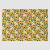 Papier Mousseline Sunflowers & Honey Bees Strip (Recto)