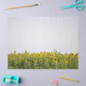 Papier Mousseline Sunflowers in a Field (Artisanat)