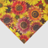 Papier Mousseline Sunflowers Motif sans couture (Détail)
