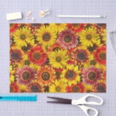 Papier Mousseline Sunflowers Motif sans couture (Artisanat)