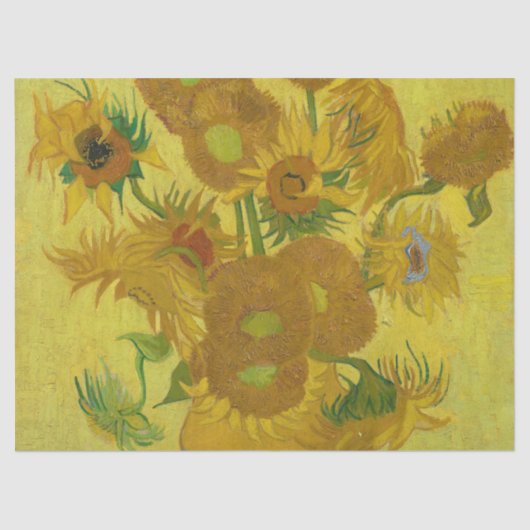 Papier Mousseline Sunflowers - Vincent van Gogh (Recto)