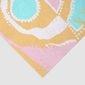Papier Mousseline Sunrise Ethnic Circle - Pink Orange Spearmint (Détail)