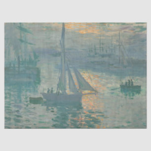 Papier Mousseline Sunrise (Marine) par Claude Monet