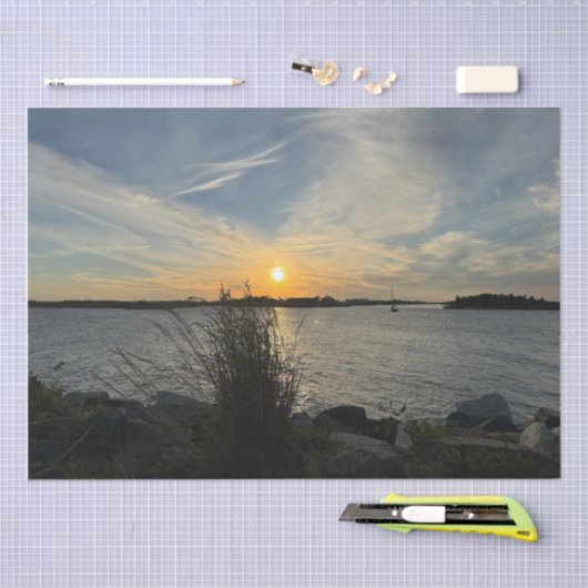 Papier Mousseline Sunset #1 (Artisanat)