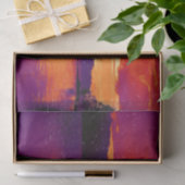 Papier Mousseline Sunset Coastal Beach Orange Purple Art Decoupage (Cadeau)