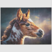 Papier Mousseline Sunset Foal Portrait Art Decoupage (Recto)