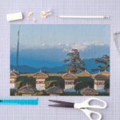 Papier Mousseline Sunset on Dochula Pass - Bhutan, Himalaya (Artisanat)