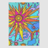 Papier Mousseline Sunshine and Rainbows Tissue Paper (Recto)